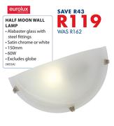 Eurolux 60W 150mm Half Moon Wall Lamp W55A