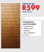 Horizontal Slatted Door 813x2032mm BSHRZMS2