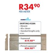 Chamber Value Skirting #S28A Supawood Standard Lengths 90 x 16mm-Per Meter