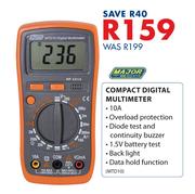 Major Tech Compact Digital Multimeter