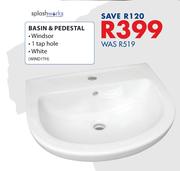 Splash Works Basin & Pedestal