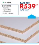 PG Bison Chipboard 1830x2750mm-Each