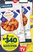 No Name Frozen Chicken Braai Pack With 15% Brine Based Mixture-For 2 x 5Kg