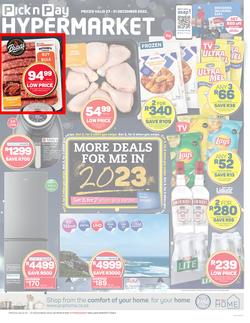 Pick n Pay Hypermarket Eastern Cape : More Deals (27 December - 31 December 2022), page 1