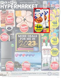 Pick n Pay Hypermarket Eastern Cape : More Deals (27 December - 31 December 2022), page 1