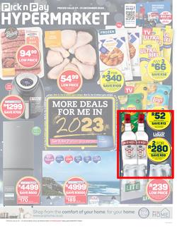 Pick n Pay Hypermarket Eastern Cape : More Deals (27 December - 31 December 2022), page 1