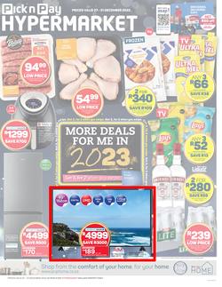 Pick n Pay Hypermarket Eastern Cape : More Deals (27 December - 31 December 2022), page 1