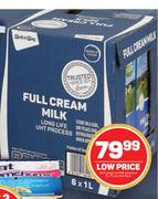 PnP Long Life Milk Assorted-6 x 1L Per Pack