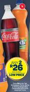 Coca-Cola Lite, Tab, Schweppes, Fanta, Sprite Or Stoney Ginger Beer Soft Drink-For Any 2 x 1Ltr