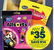 Beacon Maynards Jellies, Gums Or Chews 125g Or Liquorice Allsorts 150g Assorted-For Any 2