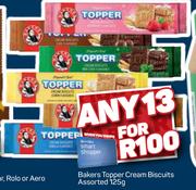 Bakers Topper Cream Biscuits Assorted-Any 13 x 125g