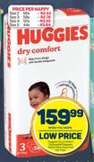 Huggies Dry Comfort Disposable Nappies Value Pack Assorted-Per Pack
