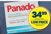 Panado Pain & Fever Capsules 20s