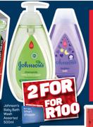 Johnson's Baby Bath Wash Assorted-For 2 x 500ml