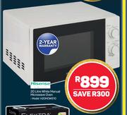 Hisense 20L White Manual Microwave Oven H20MOWS10
