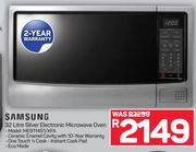 Samsung 32L Silver Electronic Microwave Oven ME9114S1/XFA