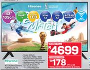 Hisense 43" (109cm) Smart Full HD LED TV 43A4H