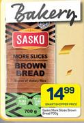 Sasko More Slices Brown Bread-700g