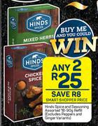Hinds Spice & Seasoning Refill Assorted-For 2 x 18-90g