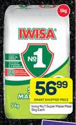 Iwisa No.1 Super Maize Meal-5Kg Each