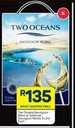 Two Oceans Sauvignon Blanc Or Cabernet Sauvignon Merlot-3L Each