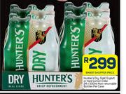 Hunter's Dry, Gold, Export Or Hard Lemon Cider Non Returnable Bottles-24 x 330ml Per Case