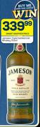 Jameson Triple Distilled Irish Whisky-750ml
