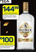 Old Buck London Dry Or Classic Blush Gin-750ml Each
