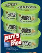 D'Lite 37% Fat Spread Tub-For 5 x 500g