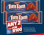 Arnott's Tim Tam Chocolate Biscuit Double Coat-For 2 x 200g
