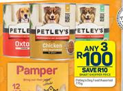 Petley's Dog Food Assorted-For 3 x 775g