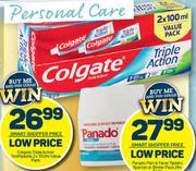 Colgate Triple Action Toothpaste Value Pack-2 x 100ml