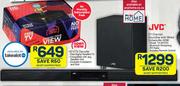 JVC 2.1 Channel Soundbar With Wired Subwoofer 40W TH-BY370