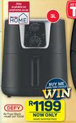 Defy 3L Air Fryer Black DAF 7003B