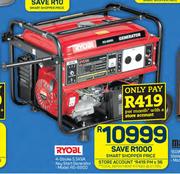 Ryobi 4 Stroke 5.5 KVA Key Start Generator RG-6900