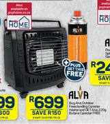 Alva Outdoor Freestanding Canister Heater 