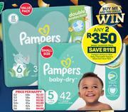 Pampers Active Or New Baby Disposable Nappies Assorted Value Pack-For 2