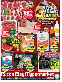Pick n Pay Hypermarket Eastern Cape : Mega Days! (27 October - 29 October 2023)