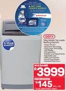 DEFY 10KG Metallic Top Loader Washing Machine - DTL147