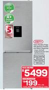 DEFY Satin Metallic Fridge With Bottom Freezer And Water Dispenser - DAC645