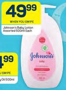 Johnson's Baby Lotion Assorted-500ml Each