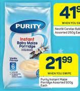 Purity Instant Maize Porridge Assorted-500g Each