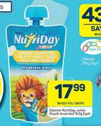 Danone Nutriday Junior Pouch Assorted-150g Each