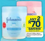 Johnson's Baby Jelly Or Aqueous Cream Assorted-Any 2 x 500ml