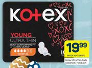 Kotex Ultra Thin Pads Assorted-7-10s Each