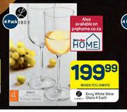 Envy White Wine Glass 4 Pack-Each