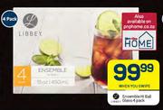 Libbey Ensemble Hi Ball Glass 4 Pack