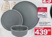 Home 12 Piece Matt Dinner Set-Each