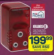 Ellies High Surge Safe Power Protector With Euro Socket