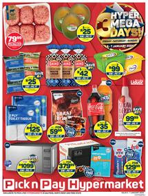 Pick n Pay Hypermarket Gauteng, North West & Free State : Hyper Mega 3 Days (05 January - 07 January 2024) 